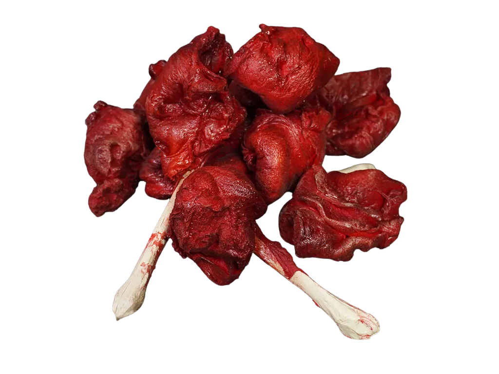 10 Pcs Assorted Meat Bones and Mutilation Chunks