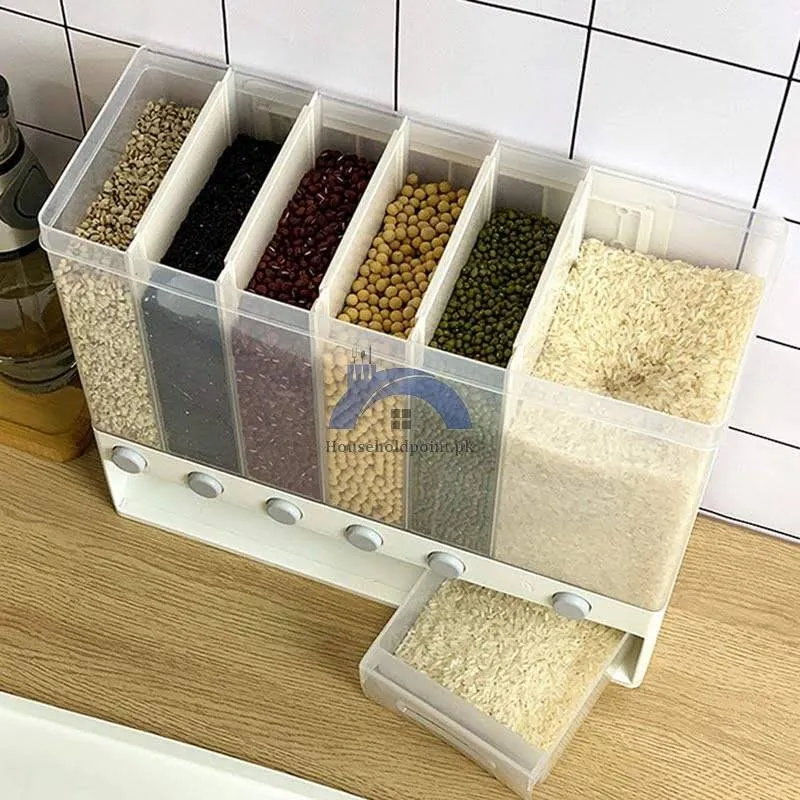 6 In 1 Food Dispenser (Cereal, Grain, Oats)