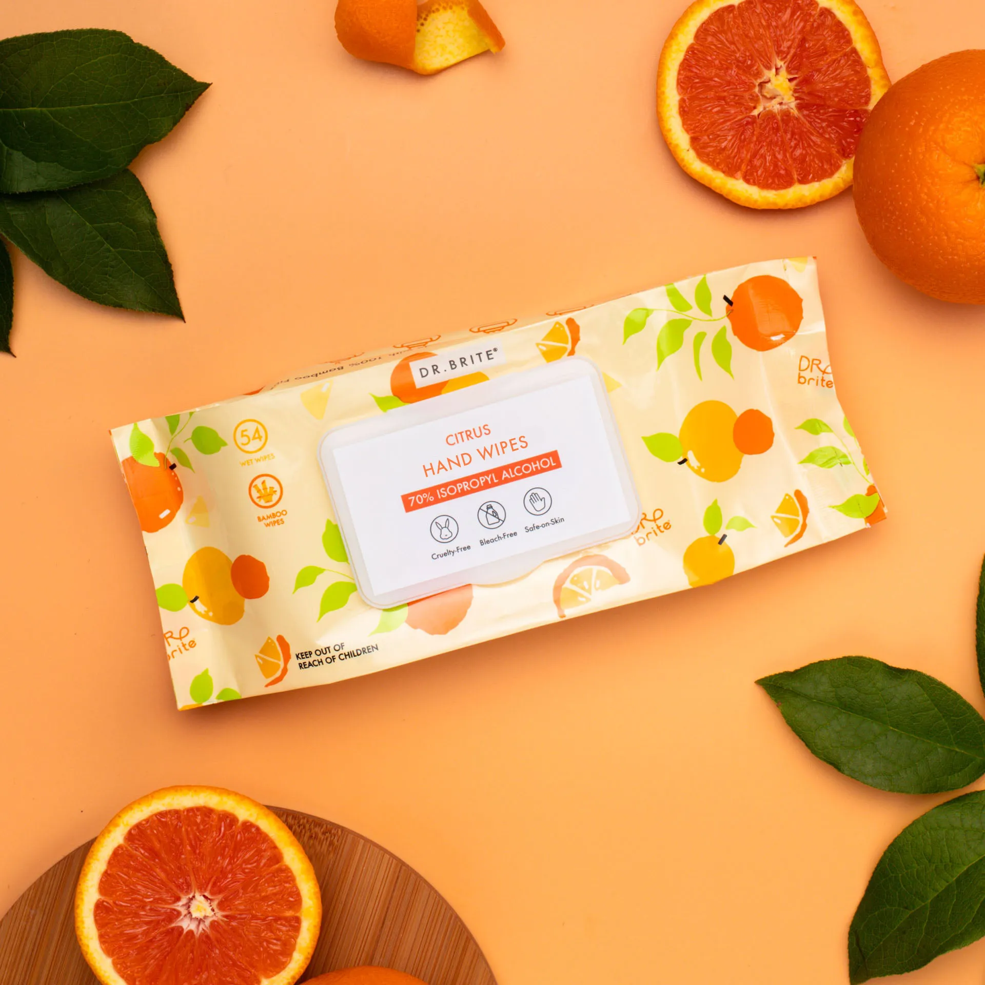 6 PACK - Citrus Hand Wipes