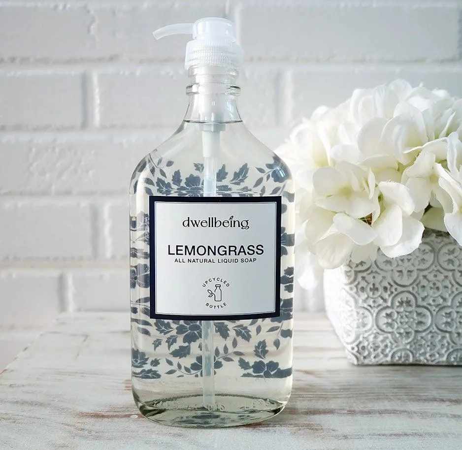 All-Natural Lemongrass Liquid Soap 375ml