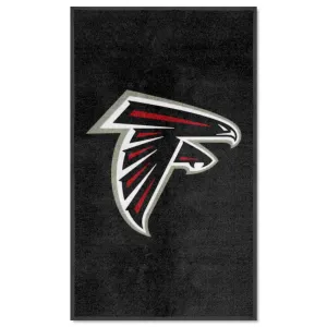 Atlanta Falcons 3X5 High-Traffic Mat with Durable Rubber Backing - Portrait Orientation