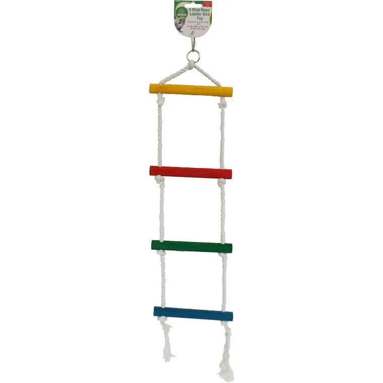 Bird Toy 4 Step Coloured Rope Ladder