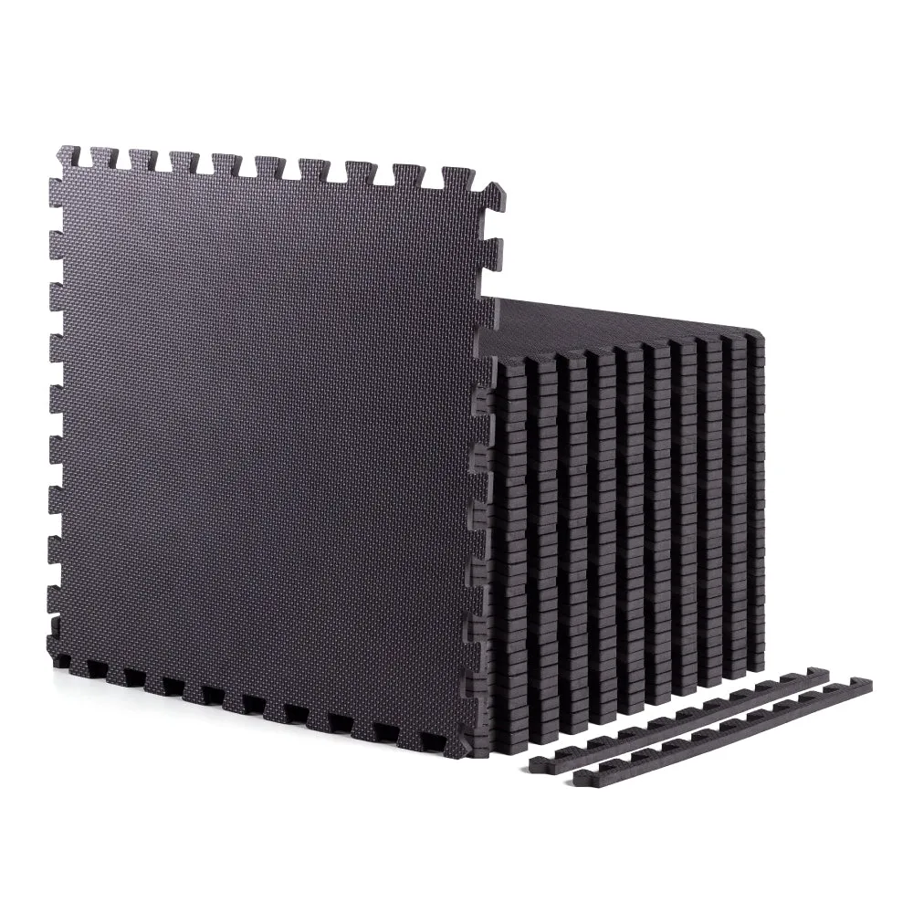 Black Heavy-Duty Interlocking Foam Mat