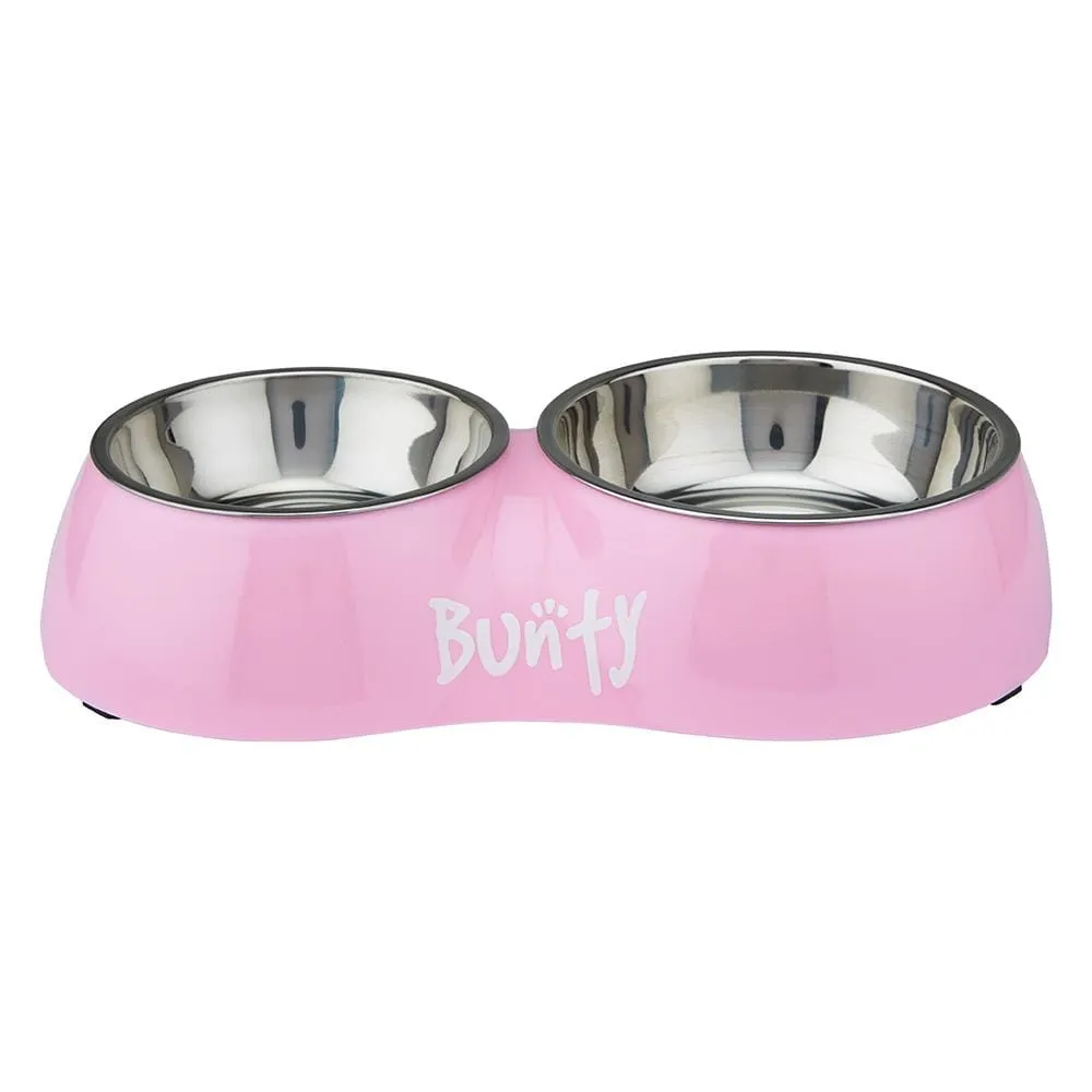 Bunty Melamine Double Dog Bowl