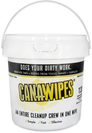 CAN-A-WIPES Cleaning Wipes, 120 count tub