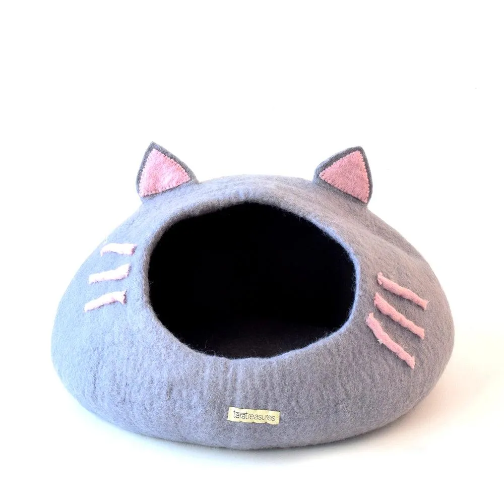 Cat Cave - Cat Head Light Grey