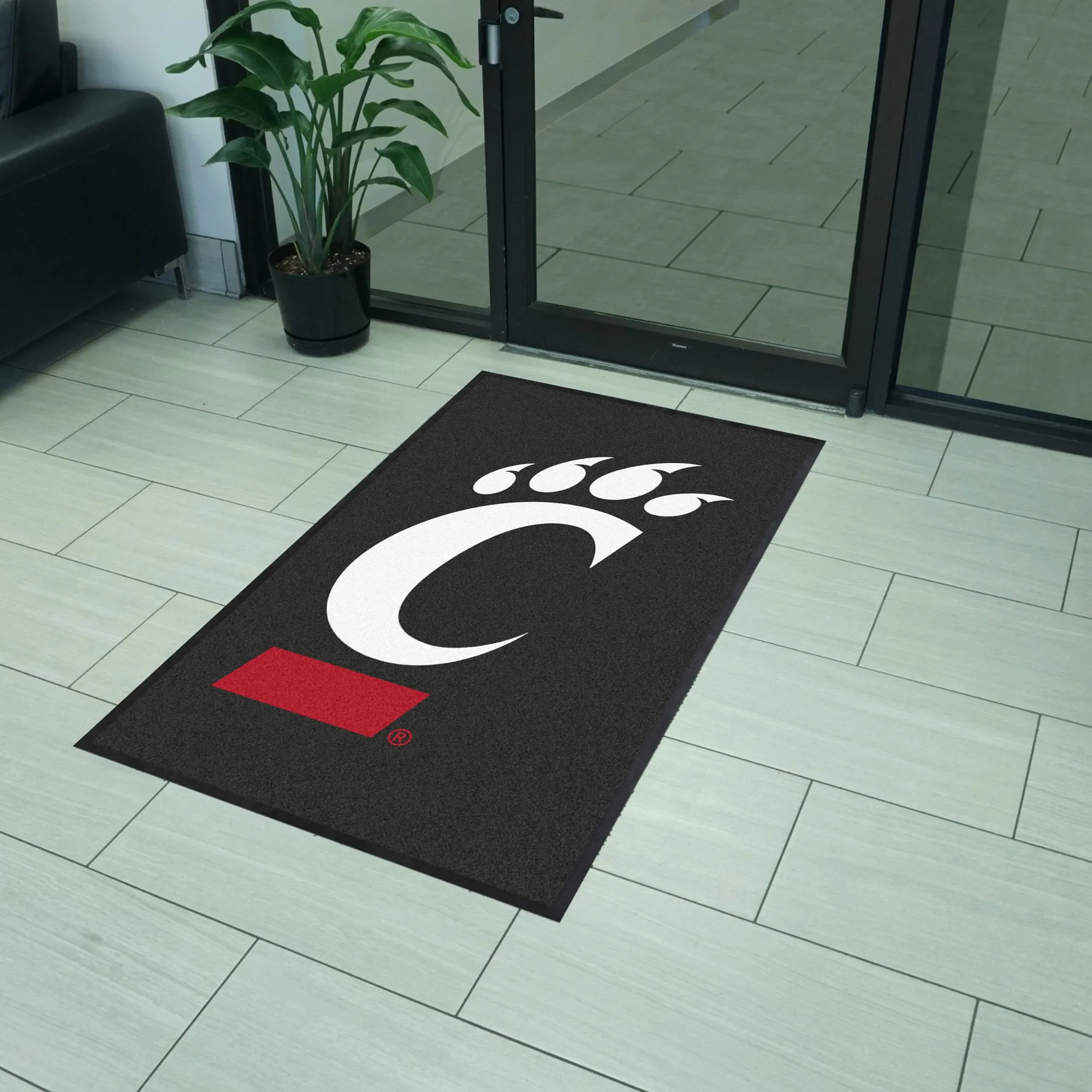 Cincinnati 3X5 High-Traffic Mat with Durable Rubber Backing - Portrait Orientation