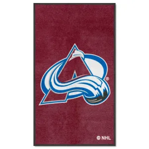 Colorado Avalanche 3X5 High-Traffic Mat with Durable Rubber Backing - Portrait Orientation