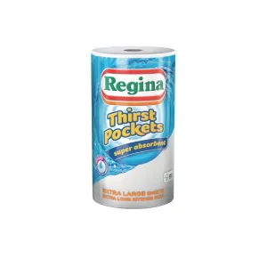 CT325 Regina Thirst Pockets Kitchen Roll White 2-Ply 22.9m (Pack of 6)