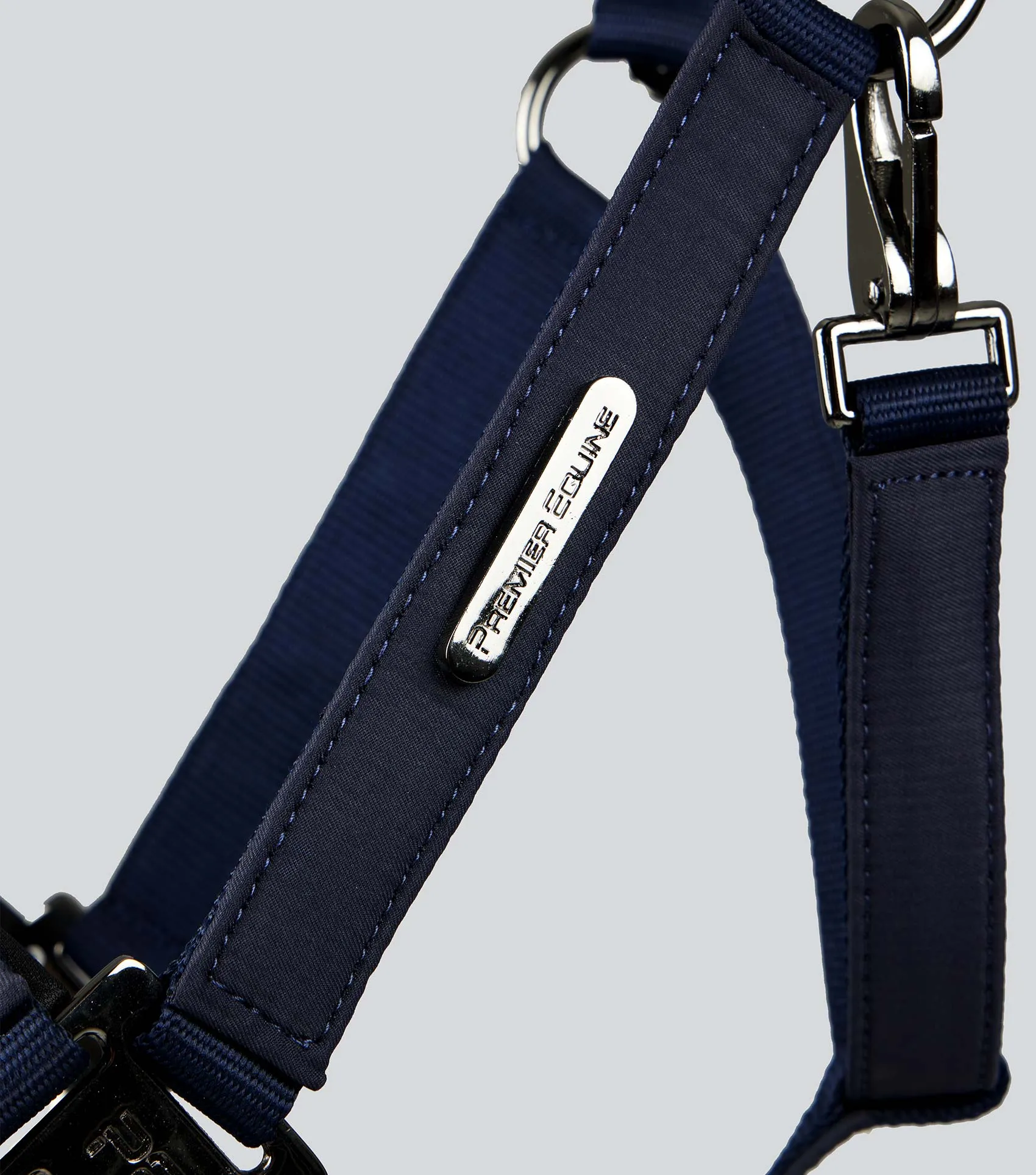 Duco Padded Head Collar with Lead Rope Navy