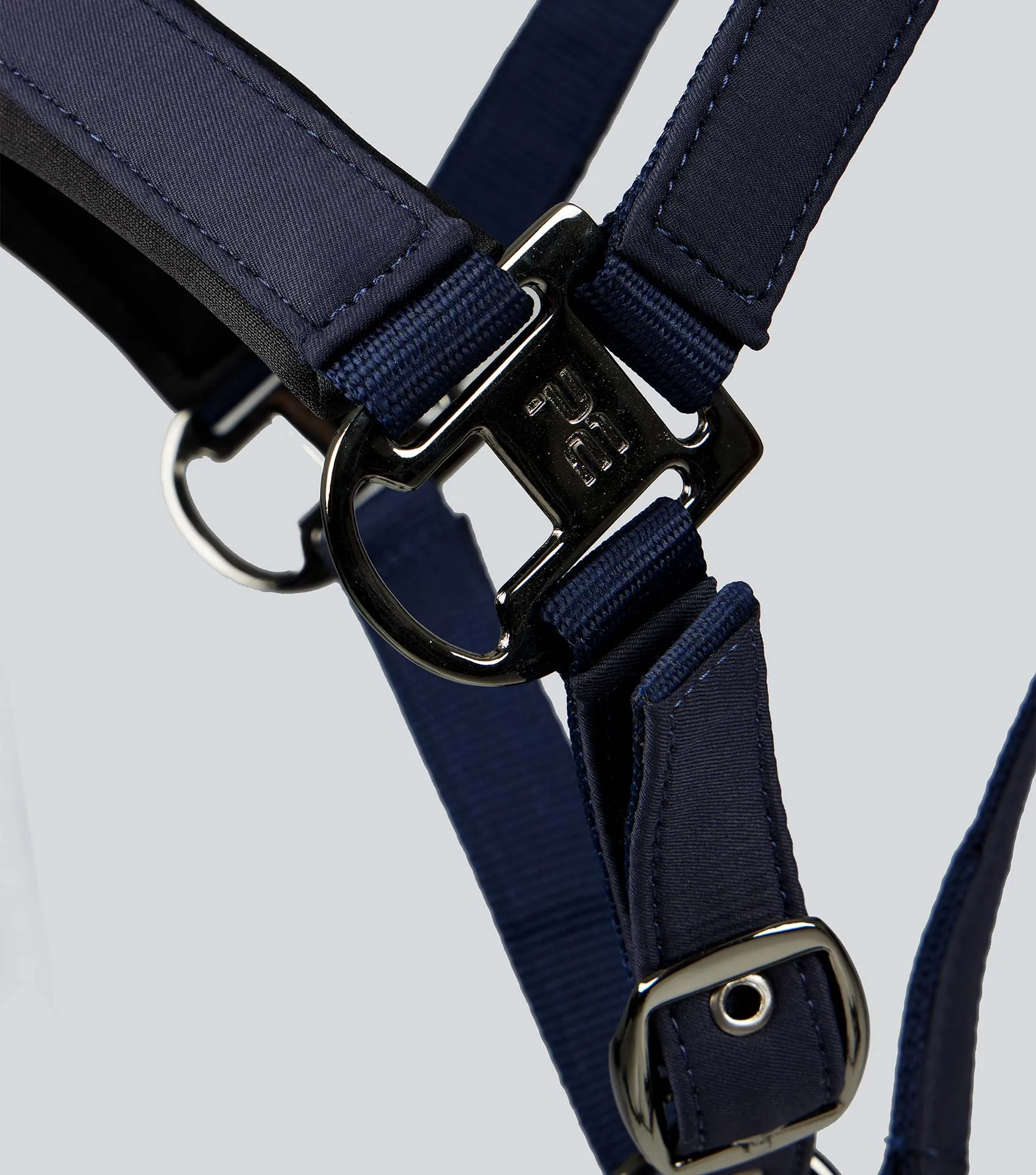 Duco Padded Head Collar with Lead Rope Navy