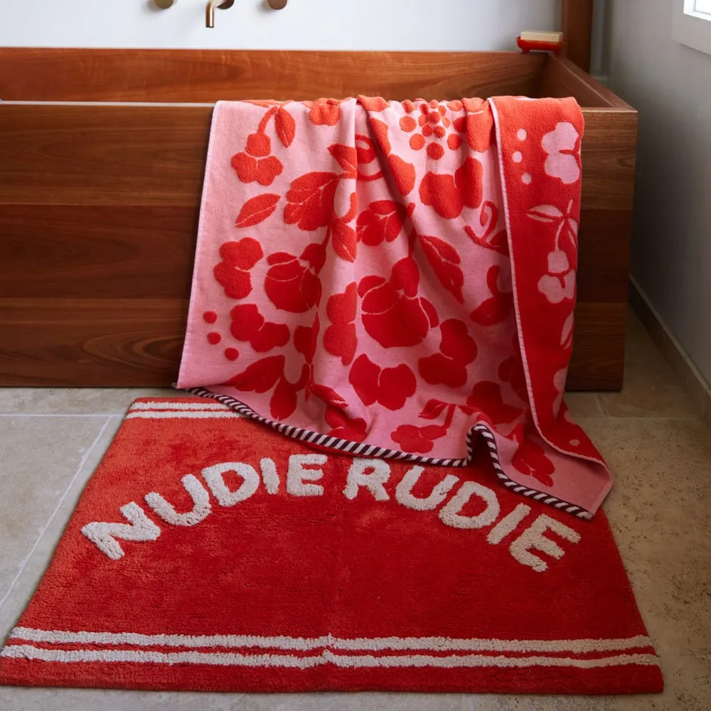 Elba Nudie Bath Mat - Cherry