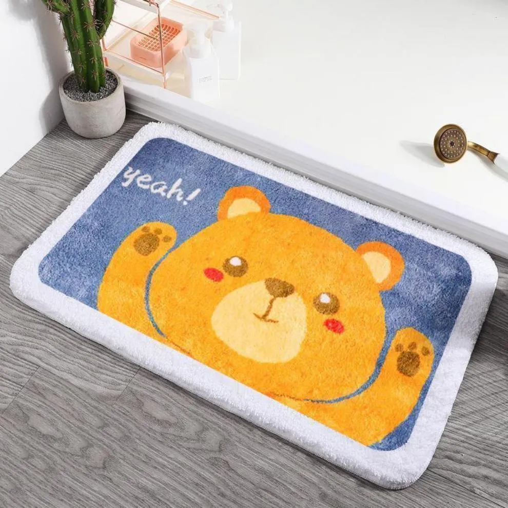 Enchanting Wildlife Fluffy Rectangle Bath Mats Collection