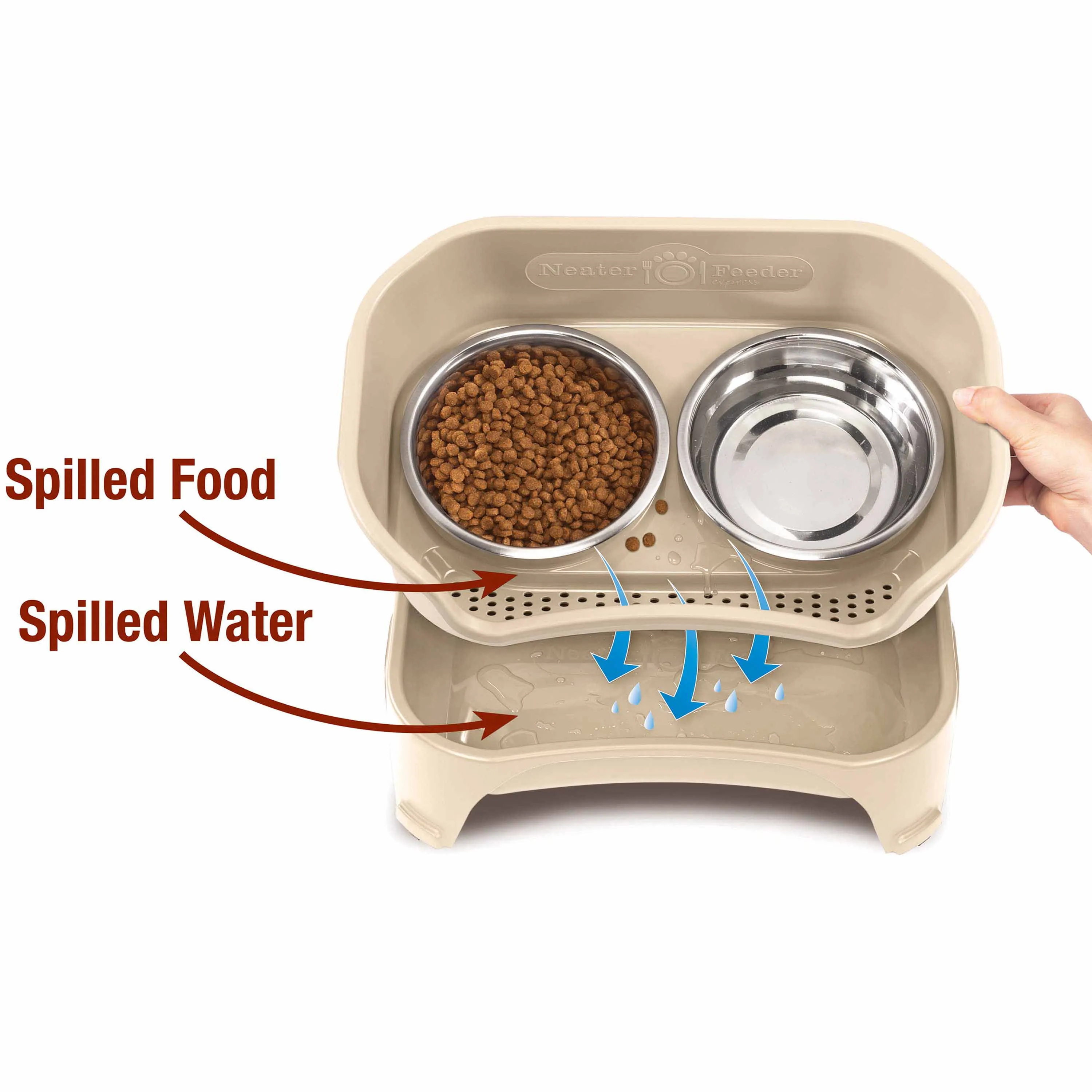 EXPRESS Neater Feeder with Stainless Steel Slow Feed Bowl