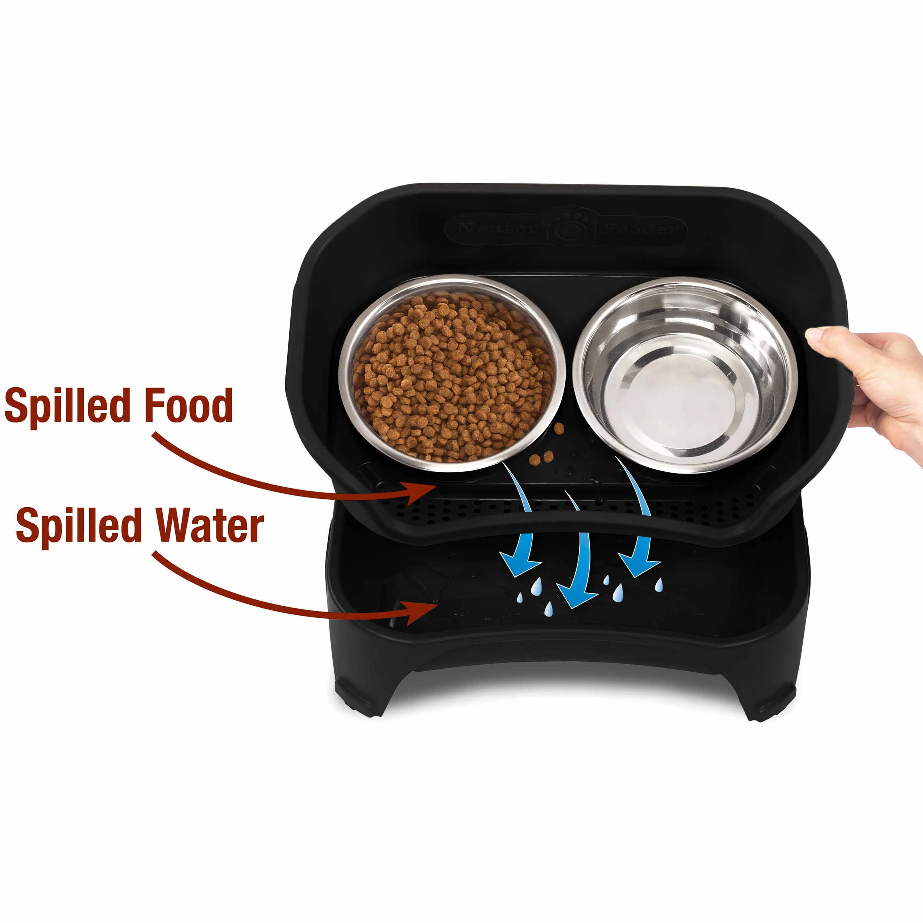 EXPRESS Neater Feeder with Stainless Steel Slow Feed Bowl