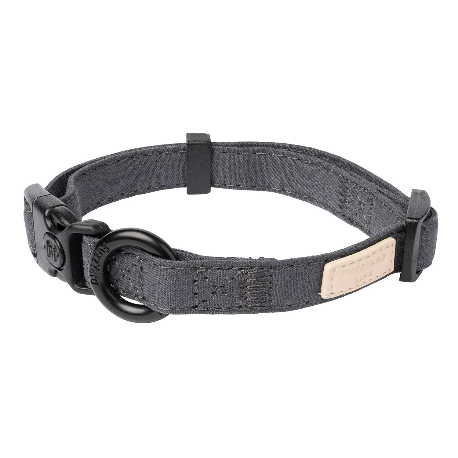 FuzzYard Life Slate Grey Dog Collar