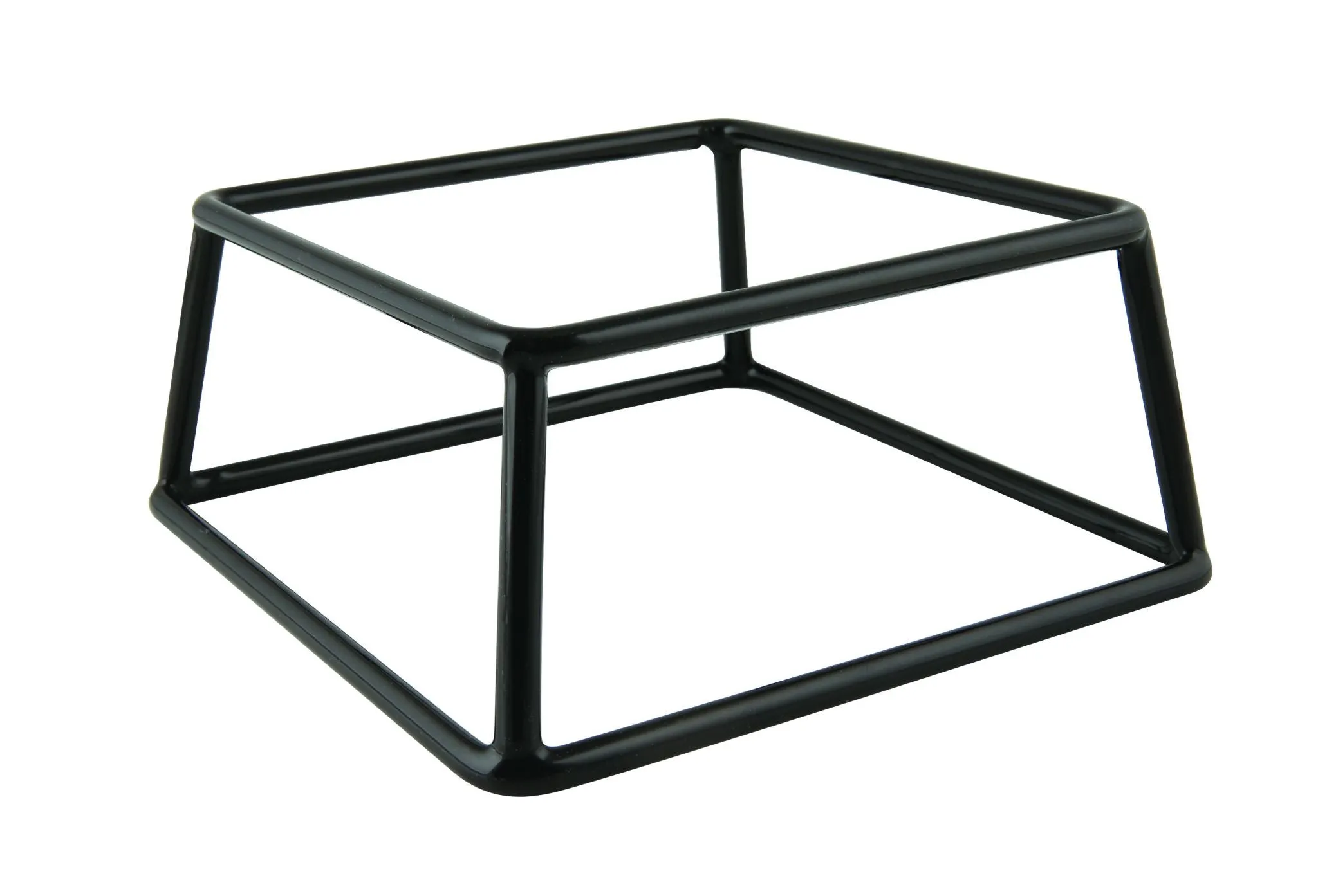 Genware RSR-WBK08 Black Anti-Slip Buffet Riser 18 x 8cm