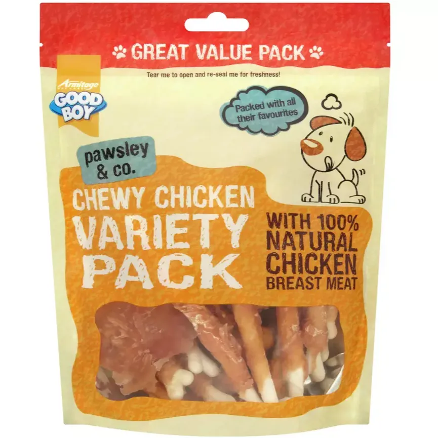 Good Boy Dog Chewy Chicken Variety Pack