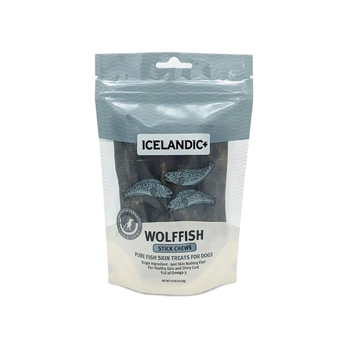 Icelandic  Single Ingredient Wolffish Chews for Dogs