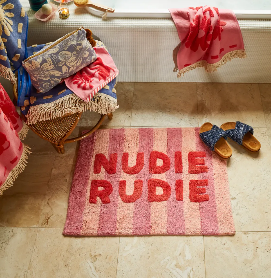 Ira Nudie Rudie Bath Mat - Posy