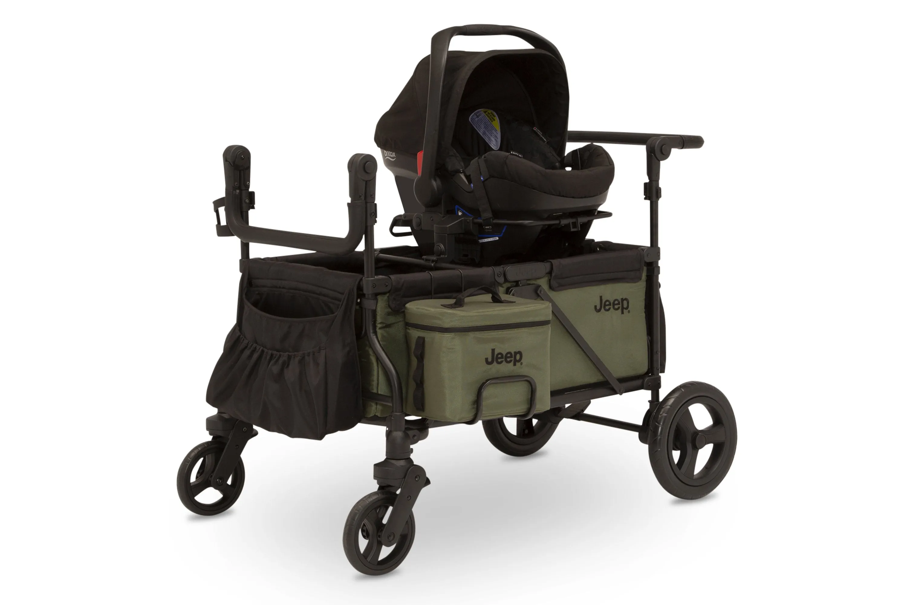 Jeep Wrangler Deluxe Stroller Wagon with Cooler Bag