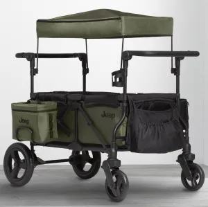 Jeep Wrangler Deluxe Stroller Wagon with Cooler Bag