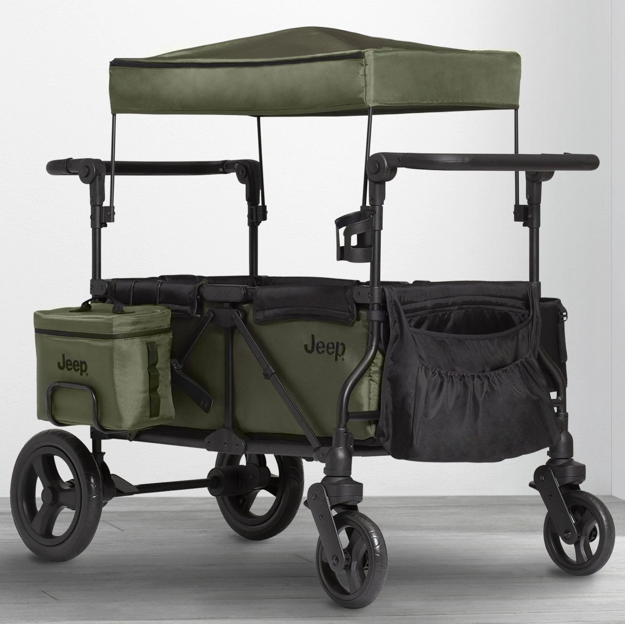 Jeep Wrangler Deluxe Stroller Wagon with Cooler Bag