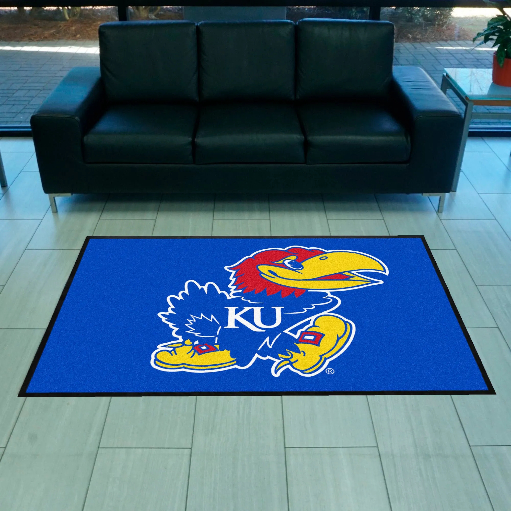 Kansas4X6 High-Traffic Mat with Durable Rubber Backing - Landscape Orientation