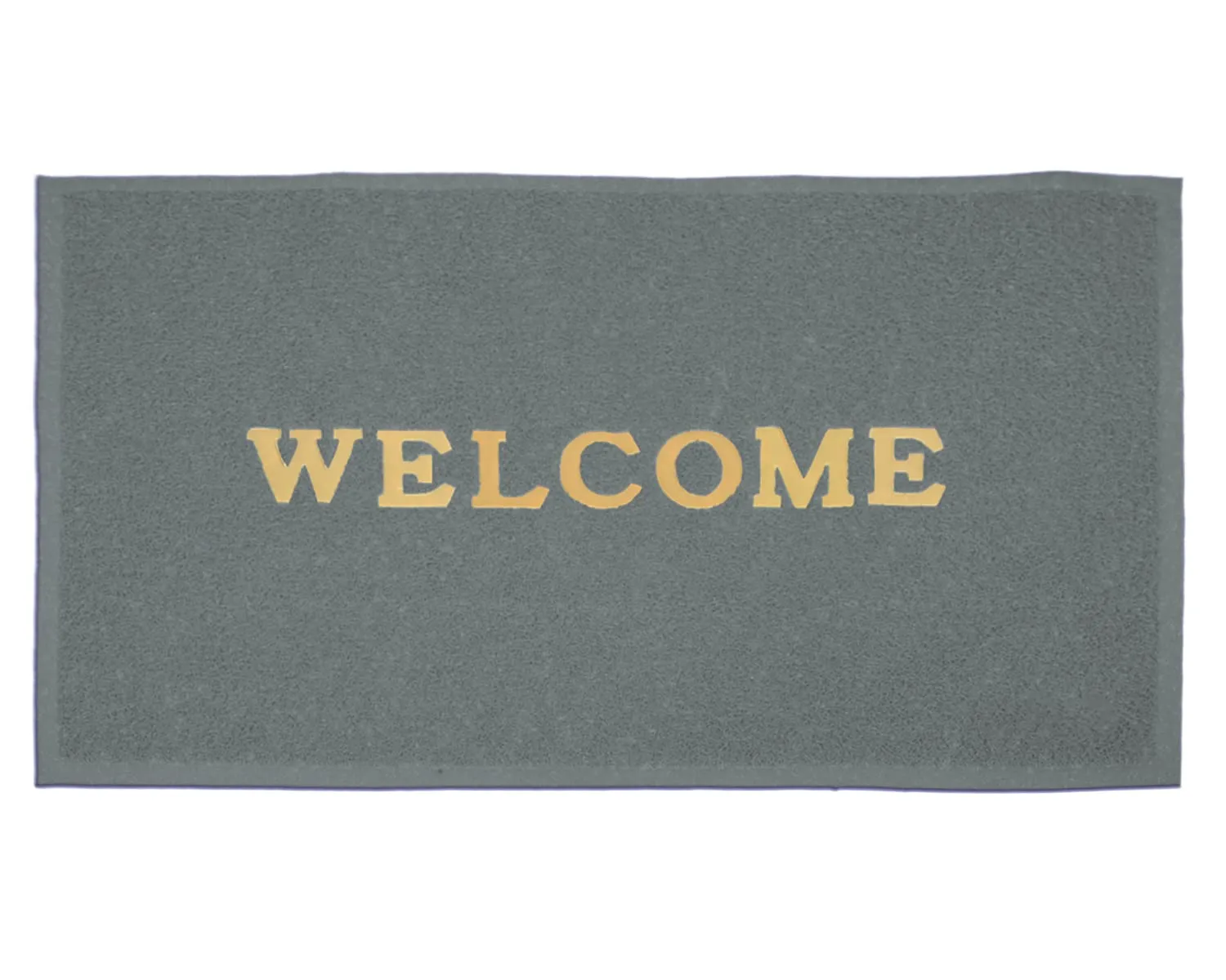 Kuber Industries Multiuses Rubber Anti Slip Welcome Door Mat for Home, Bedroom & Bathrooom Pack of 2 (Grey)