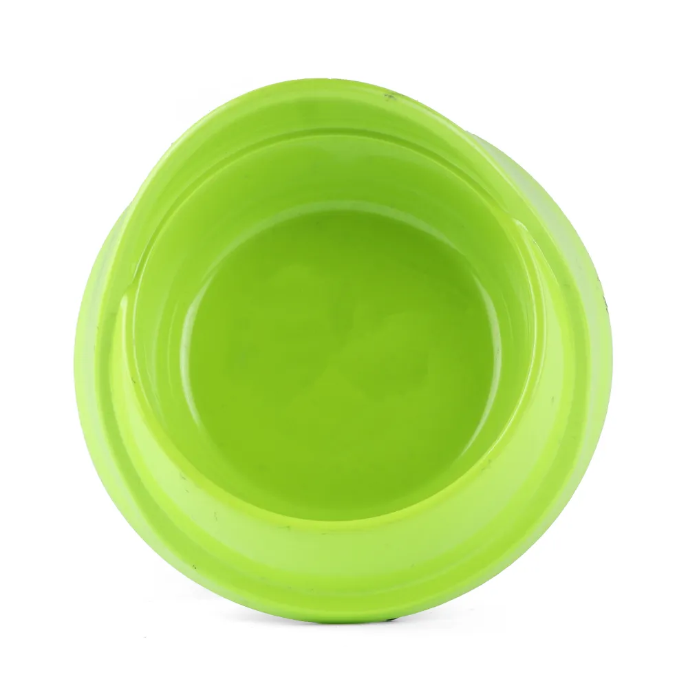 M Pets Single Fashion Diner Bowl for Dogs and Cats (Green)