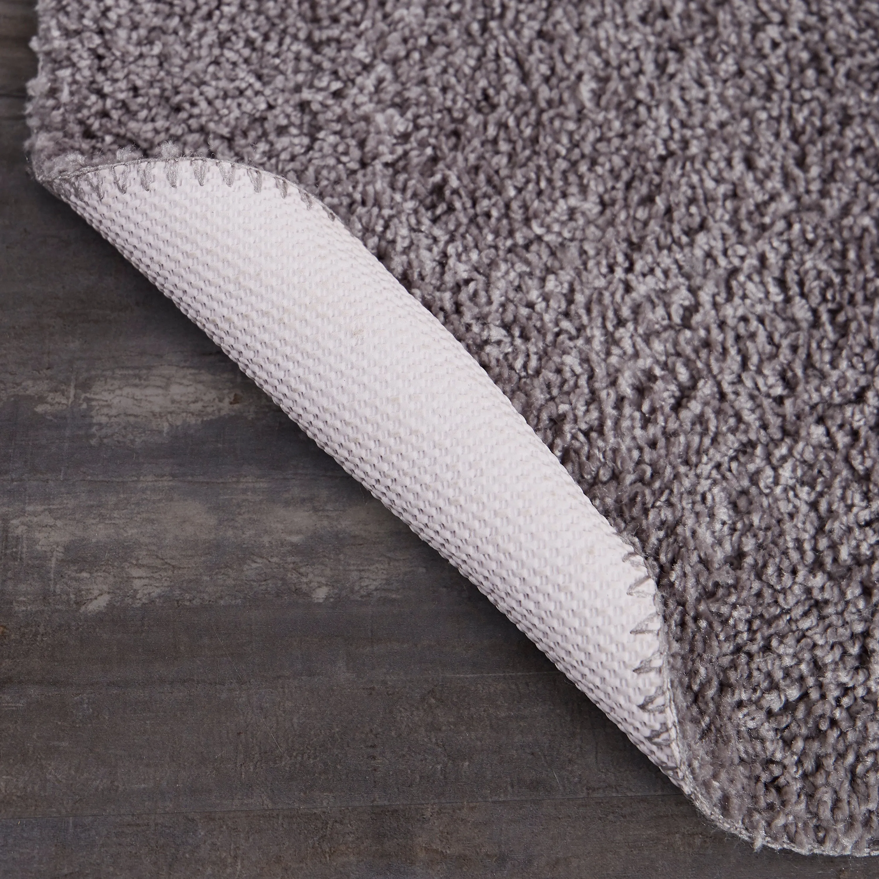 Mainstays Basic 3 Piece Bath Rug Set, Light Gray, 19.5" x 32", Contour, & Lid Cover