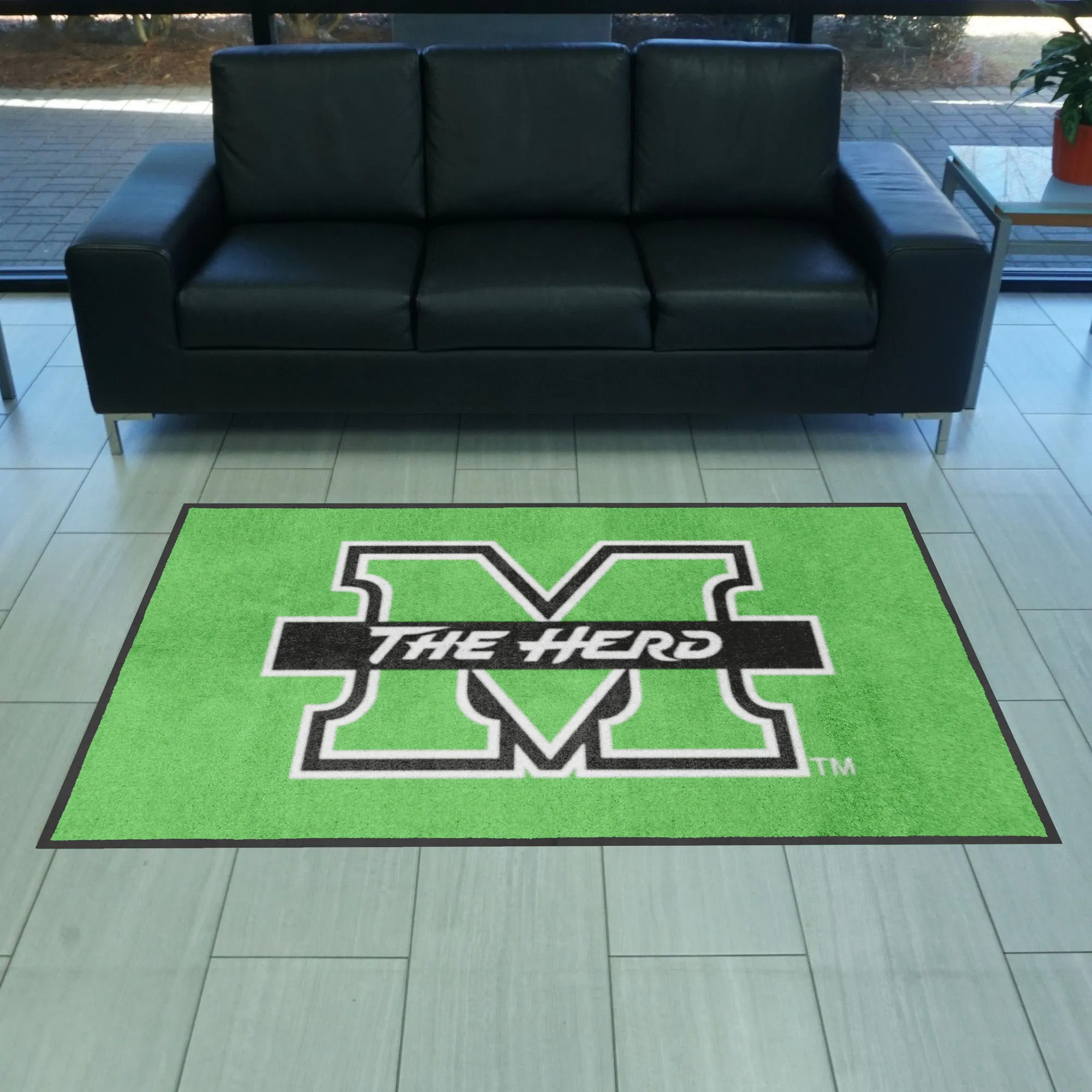 Marshall 4X6 High-Traffic Mat with Durable Rubber Backing - Landscape Orientation