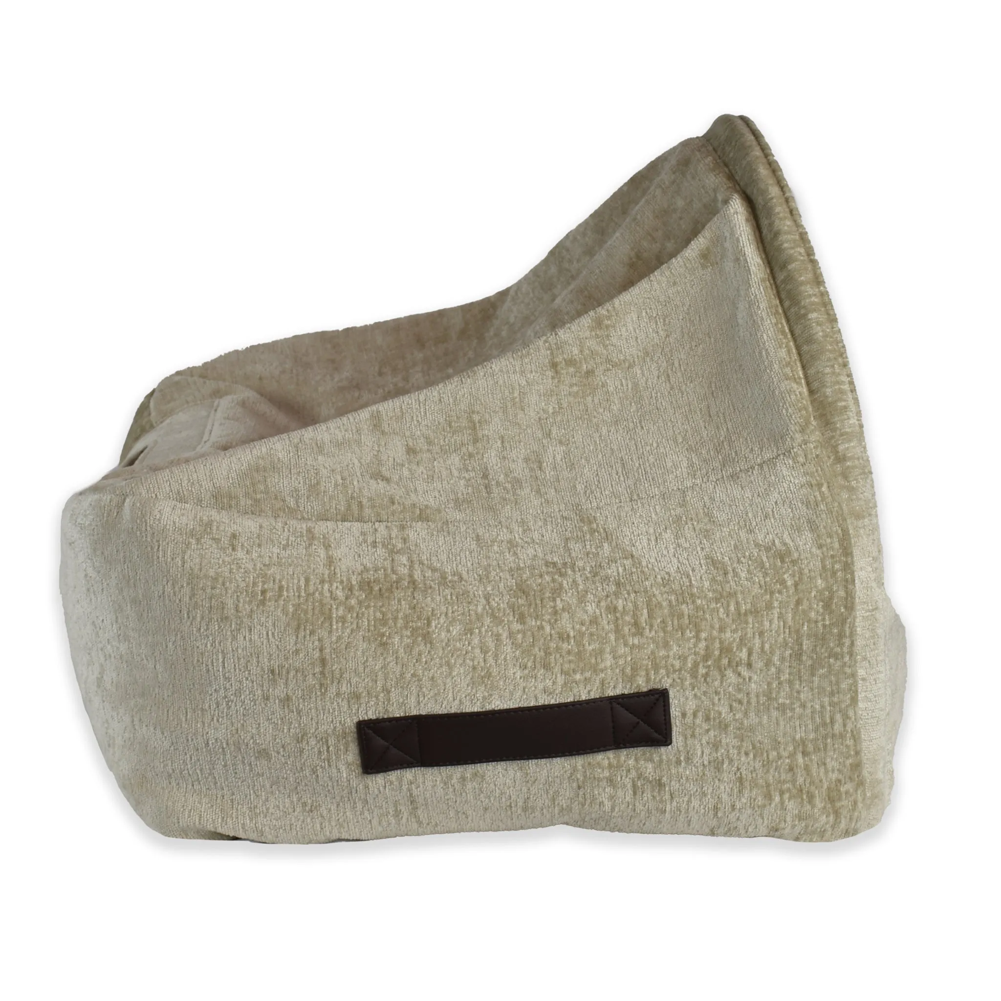 New! Snuggle Cave Bed - Chenille Velvet - Beige