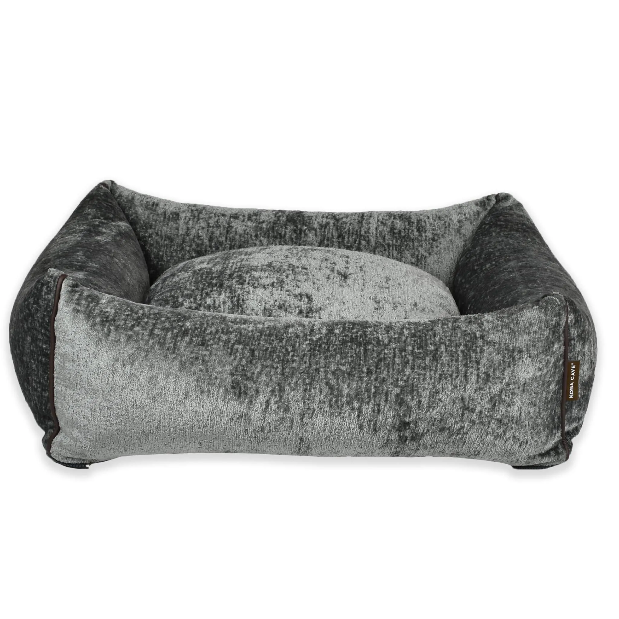 New! Snuggle Cave Bed - Chenille Velvet - Grey