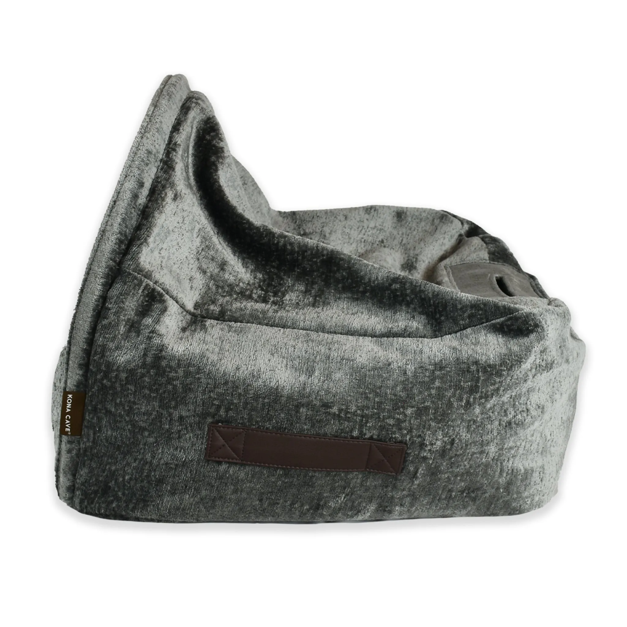 New! Snuggle Cave Bed - Chenille Velvet - Grey