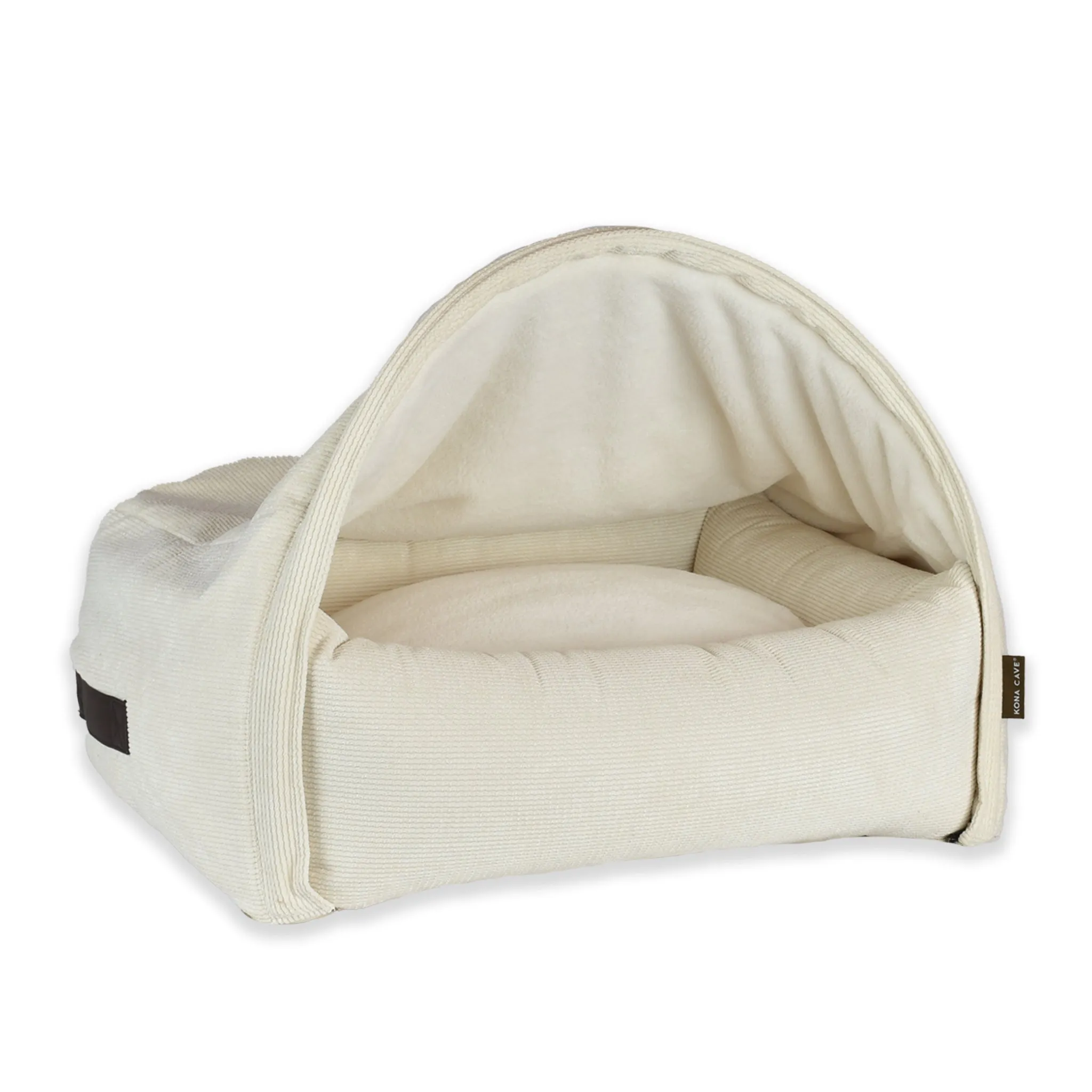 New! Snuggle Cave Bed - Modern Corduroy - Cream