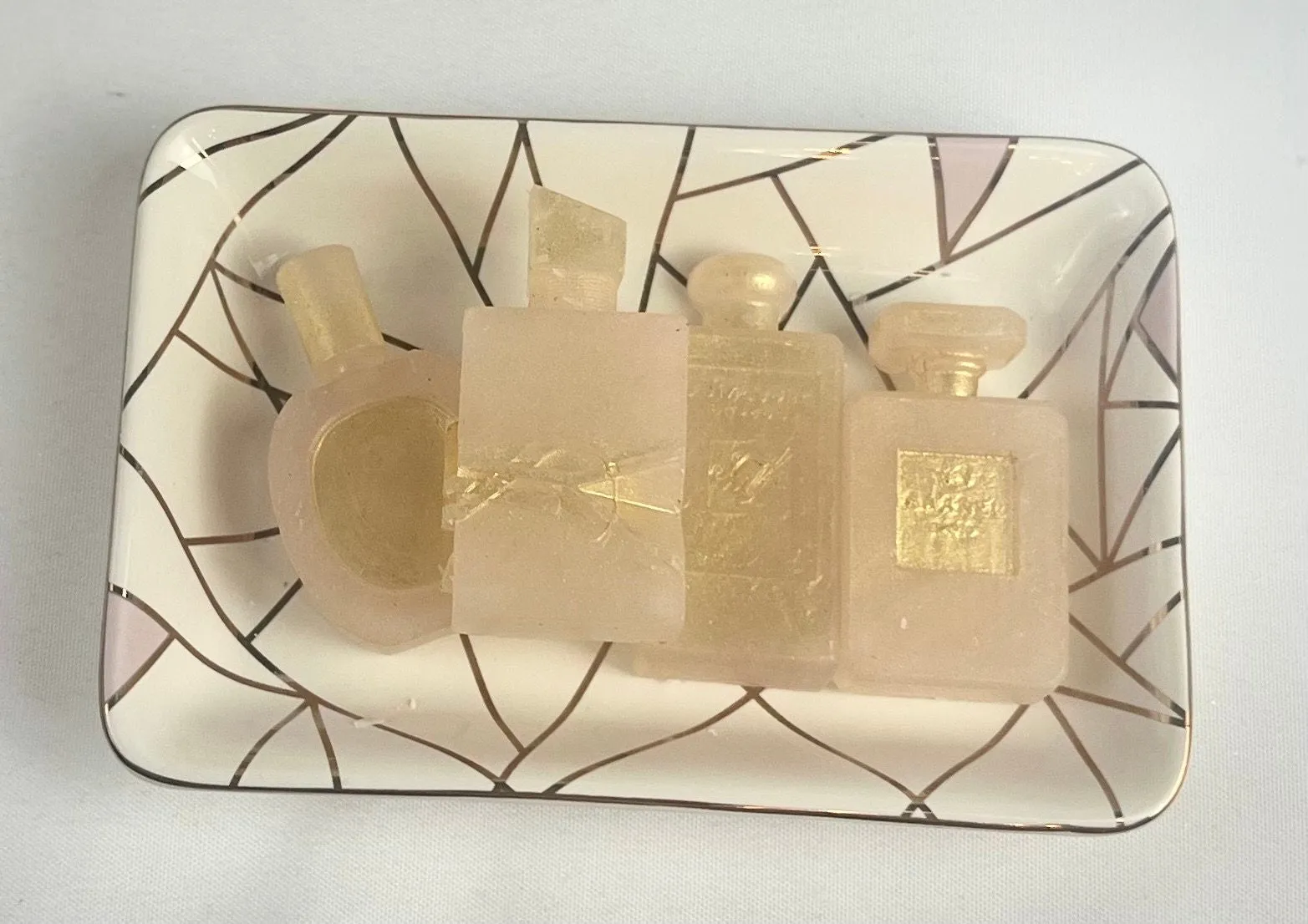 Perfume Bottles Lotion Bar, Bar Soap, & Candle Set