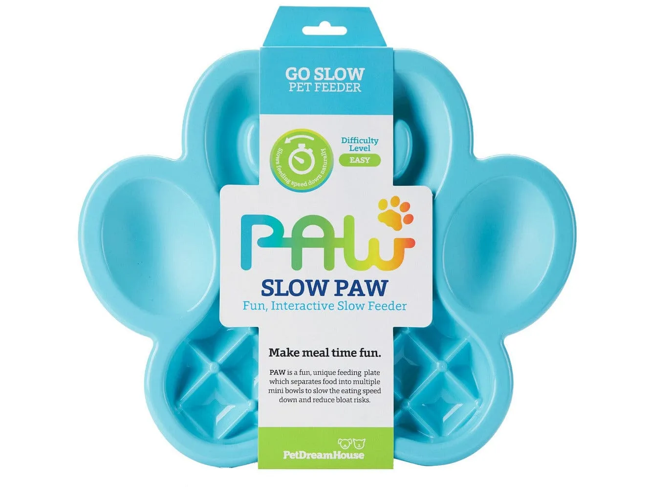 PetDreamHouse PAW Slow Feeder Blue