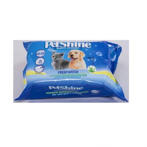 Petshine Fresh Water Wipes 40 units