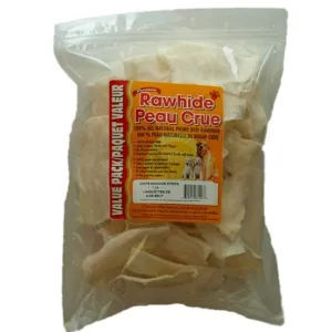 Premium White Rawhide Natural Strips