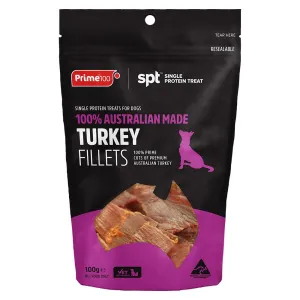 Prime 100 Dog SPT Turkey Fillet Treats 100g