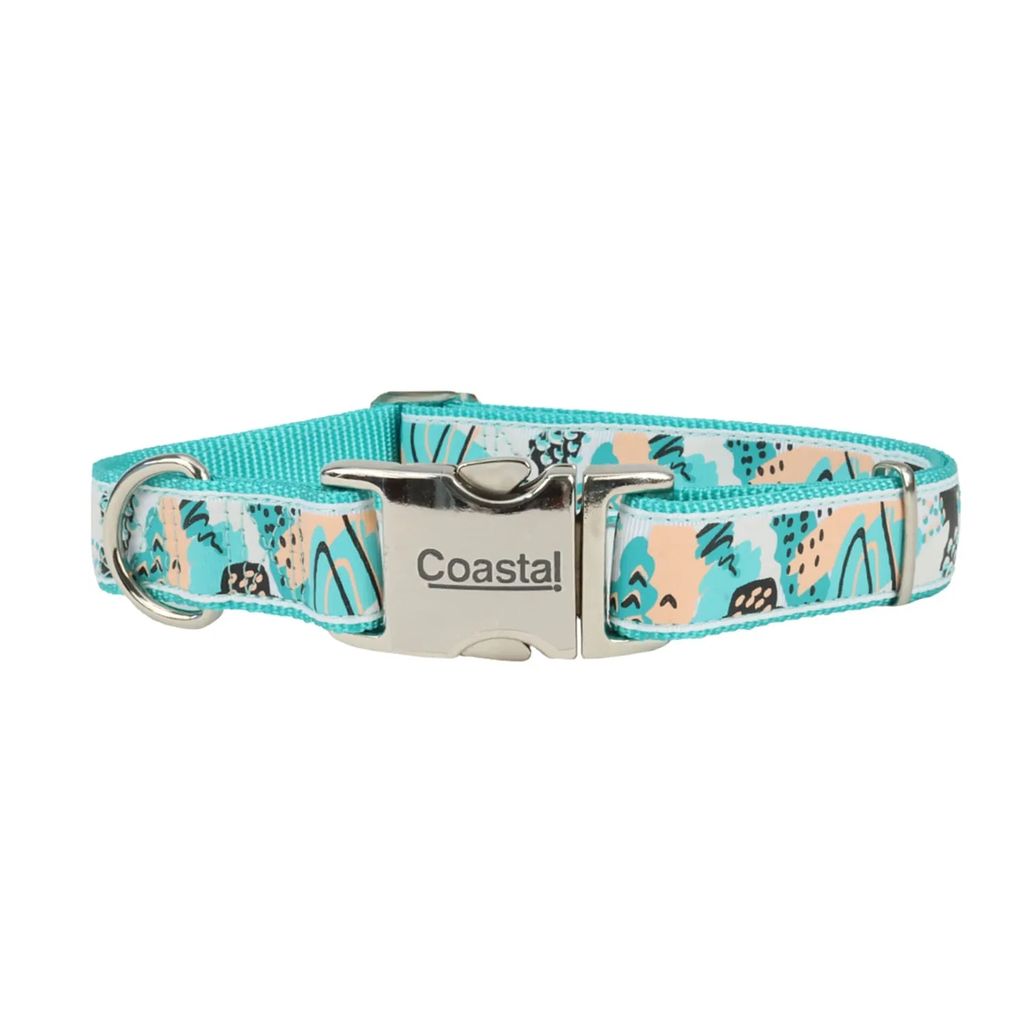 Ribbon Adjustable Dog Collar with Metal Buckle