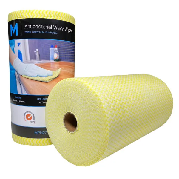 Roll Wipes Heavy Duty - YELLOW x 90