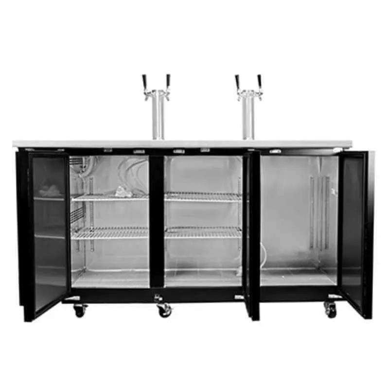 Saba - SDD-27-90 Commercial 90″ Beer Dispenser Refrigerator with (2) Double Tap