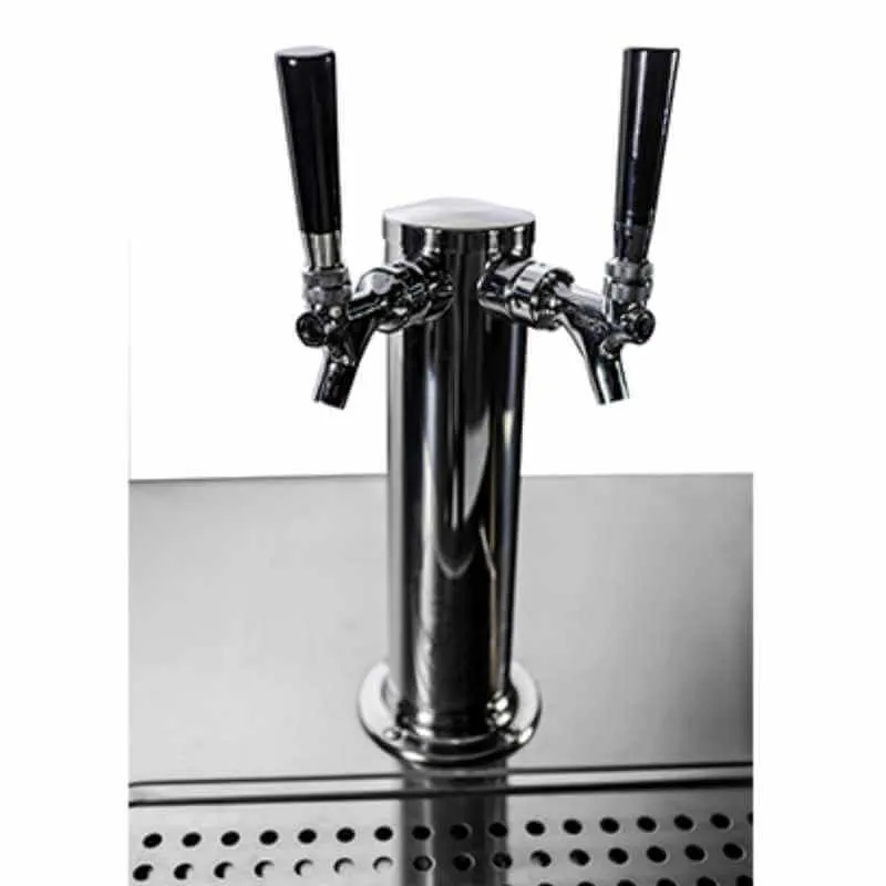 Saba - SDD-30-23 Commercial 23″ Beer Dispenser Refrigerator with (1) Double Tap 1 1/2 Barrel