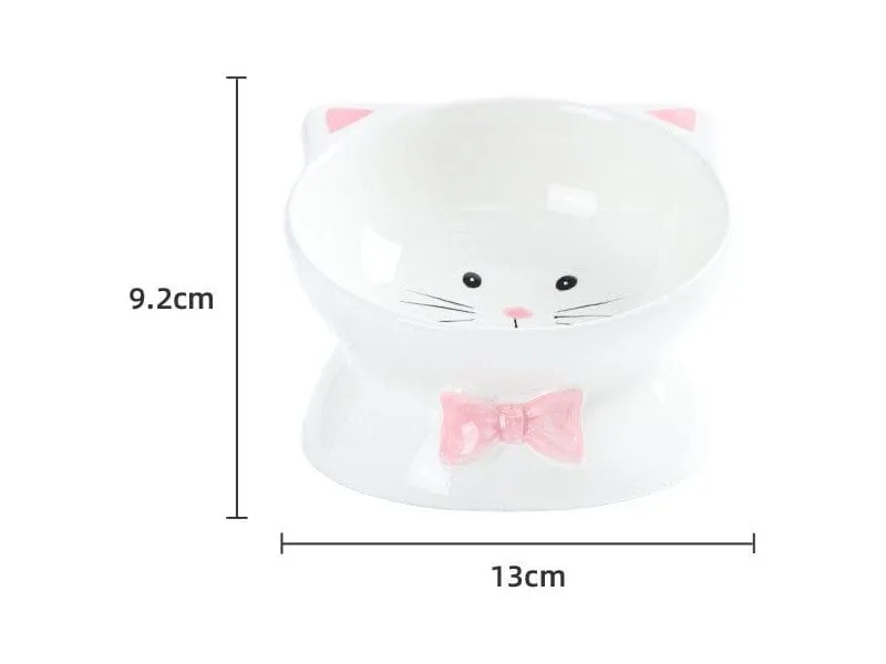 Slant Mouth High Cat Head Slant Bowl