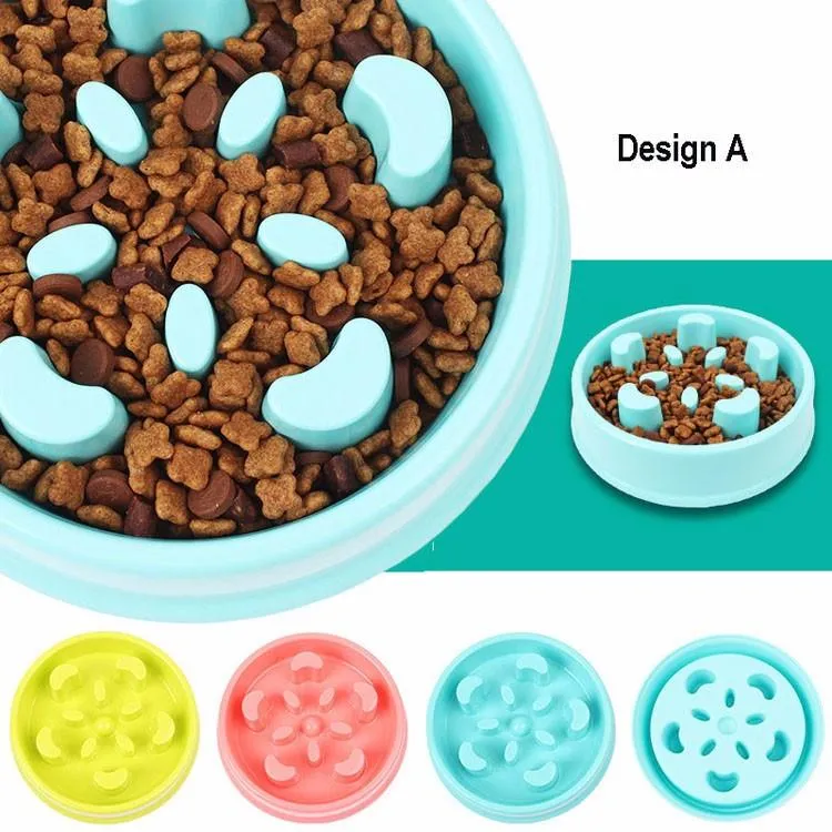 Slow Feeder Bowl Anti-Gulping Dog Slower Food Feeding Dishes Stop Bloat from Eating too Fast