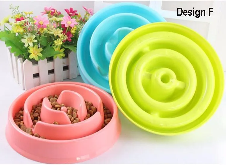 Slow Feeder Bowl Anti-Gulping Dog Slower Food Feeding Dishes Stop Bloat from Eating too Fast