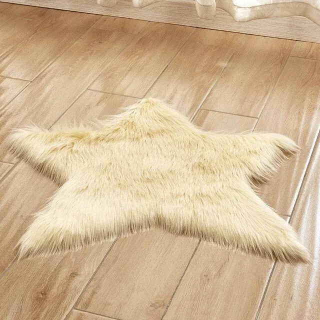 Star Shape 60CM Bathroom Carpets Absorbent Soft plush Doormat Floor Rugs Non slip Bath Mats