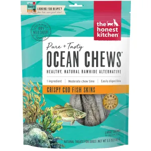 The Honest Kitchen Beams Ocean Chews Cod Fish Skins Dog Treats - Large